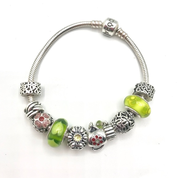 Pandora Jewelry - Authentic PANDORA Garden Themed Bracelet Pandora Jewelry - Authentic PANDORA Garden Themed Bracelet